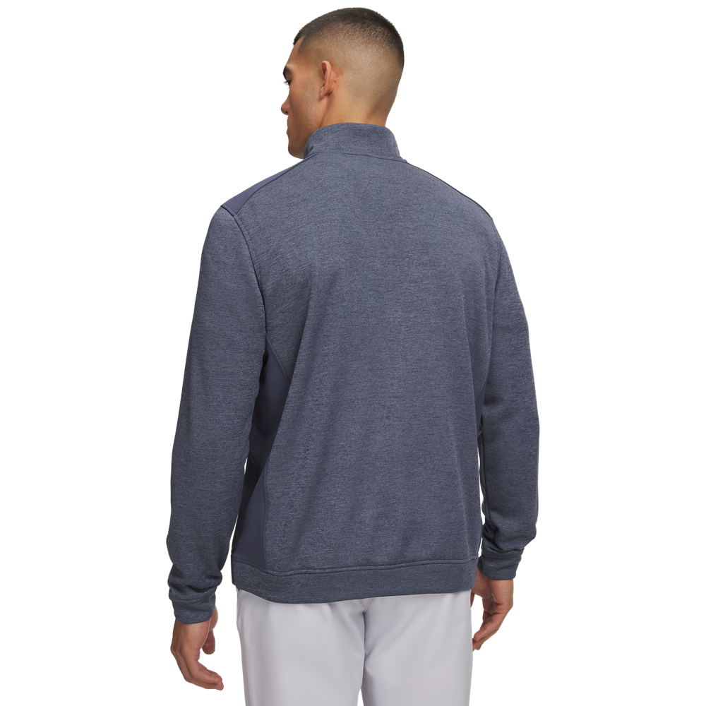 Under Armour Sweater Fleece Hybrid Half-Zip - Grey - back view