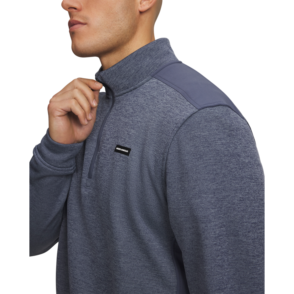 Under Armour Sweater Fleece Hybrid Half-Zip - Grey - detail