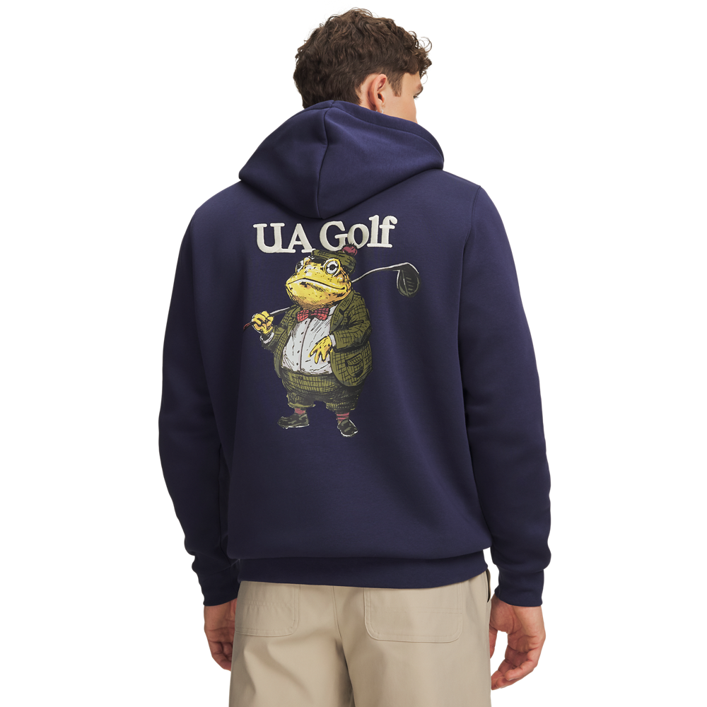 Under Armour AMP Icon Hoodie - Midnight Navy - back view