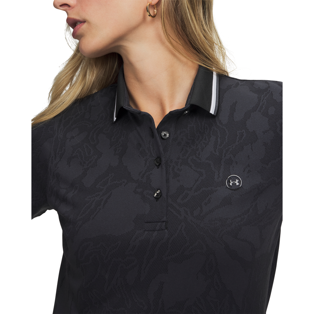Under Armour Women’s ArmourDry Jacquard Polo - Black - detail